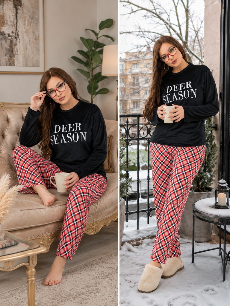 Deer Season Winter Pajama Set