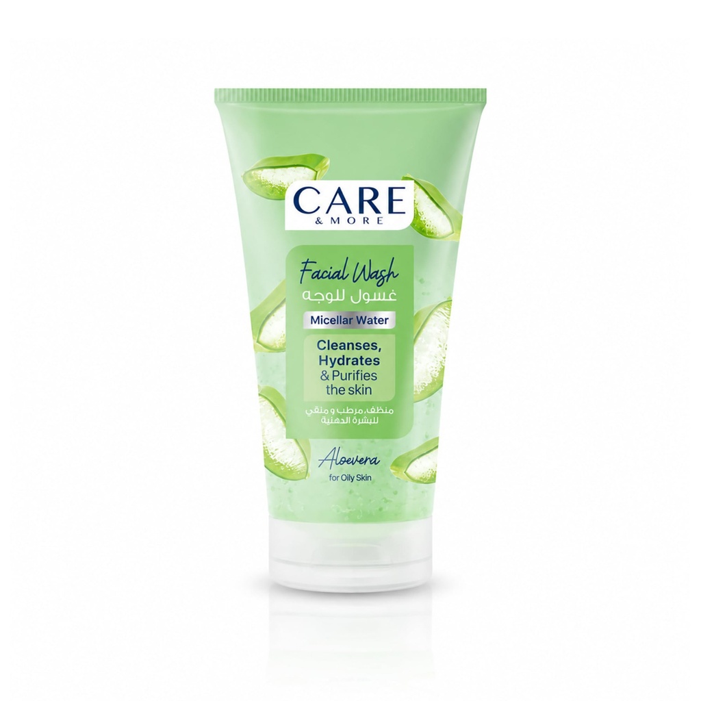 [6223004681615] Care & More Aloe Vera Extract Facial Cleanser – 150 ml 🌿