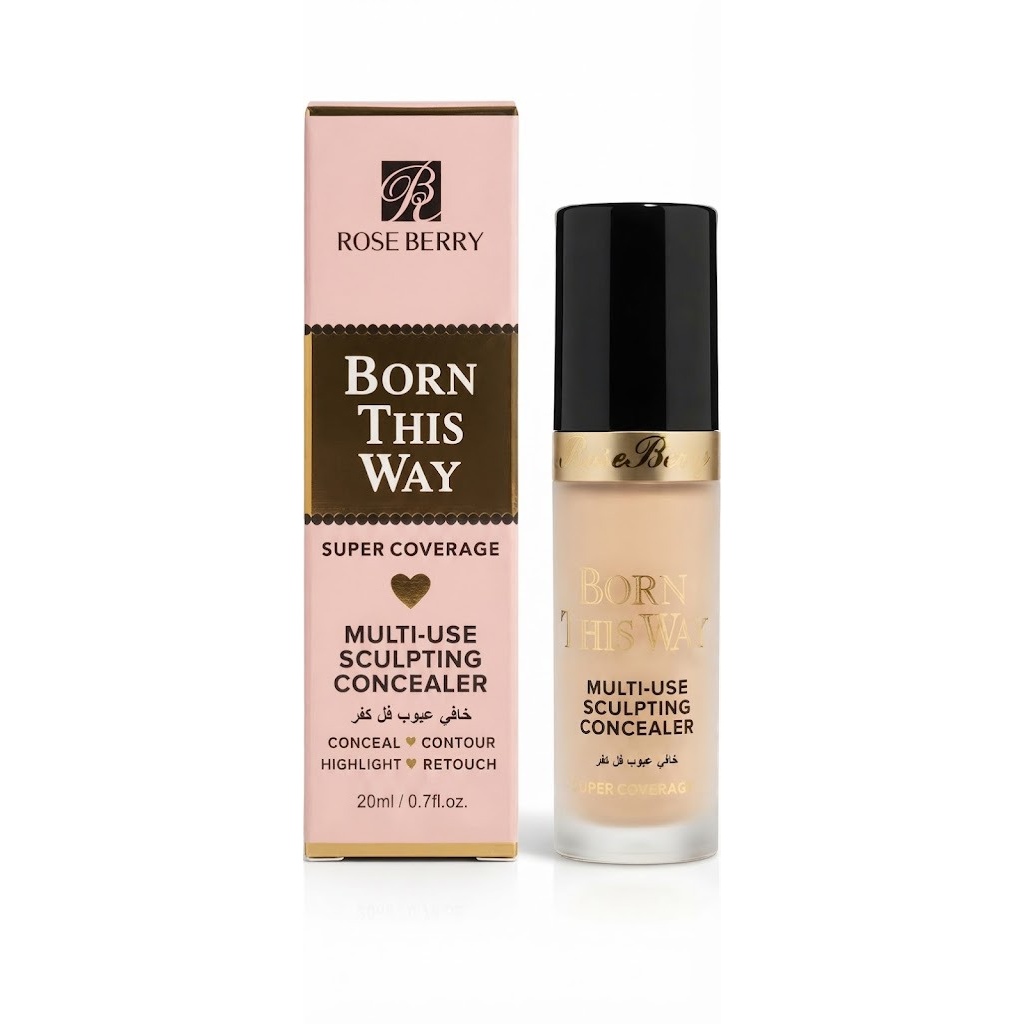 [6930236308677] 🇬🇧 Rose Berry Born This Way Concealer – Shades 01 - 03, 20ml 💄 (🎨 Shade: 01)
