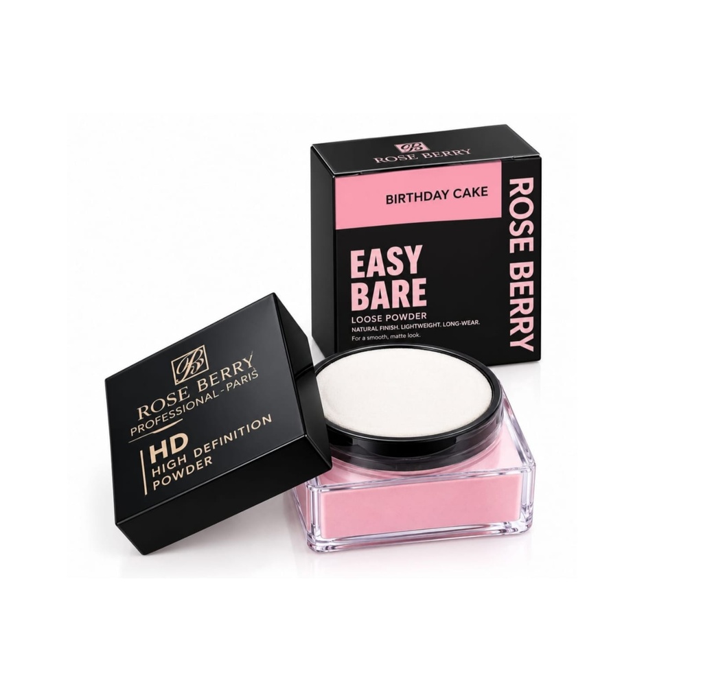 [6930236311356-1]  Rose Berry Easy Bare Loose Powder – #3 Up Birthday Cake, 20g