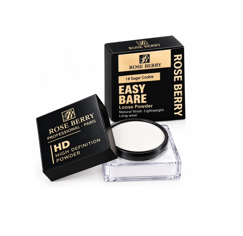 [6902395706564] 🇬🇧 Rose Berry Easy Bare Loose Powder – #1 Sugar Cookie, 20g