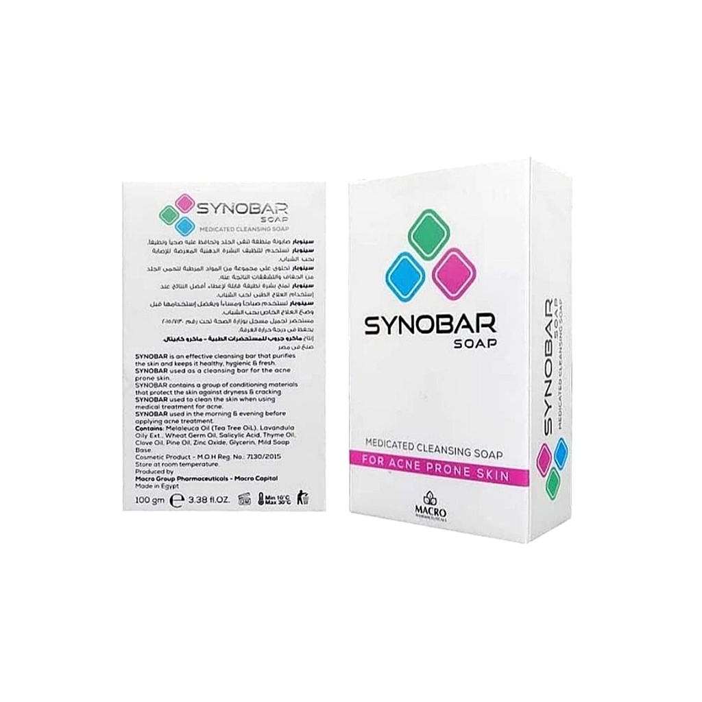 🧼 Macro Sinobar S Acne-Prone Skin Soap – 100g